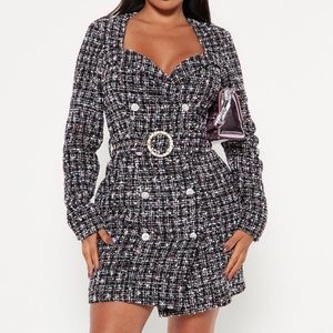 Fashion Nova Put it to work Tweed Dress